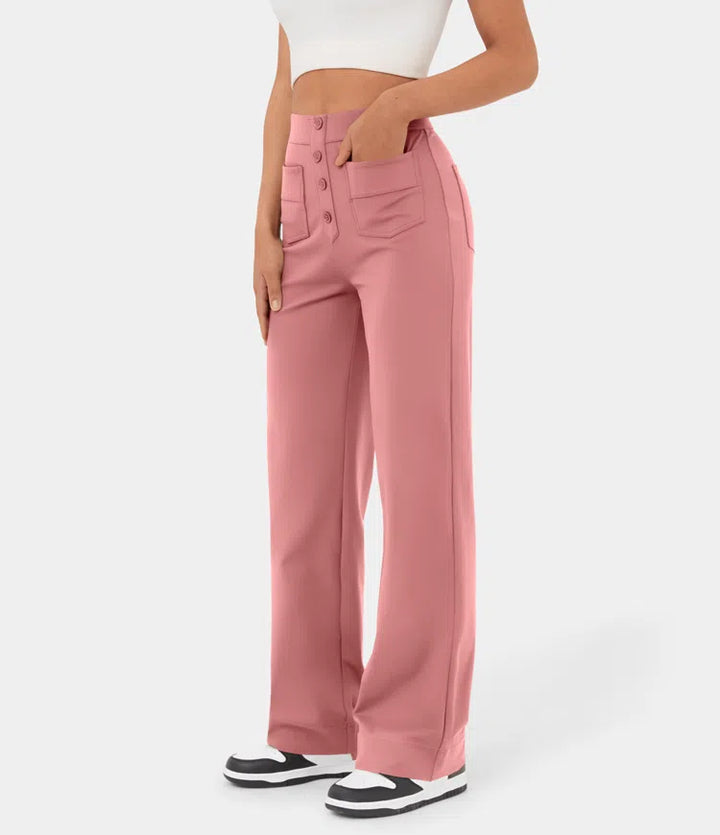 Grinta™ High Waisted Elastic Casual Pants