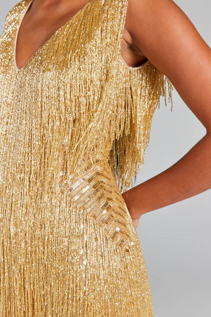 Marali - Dazzling Fringe Mini Dress