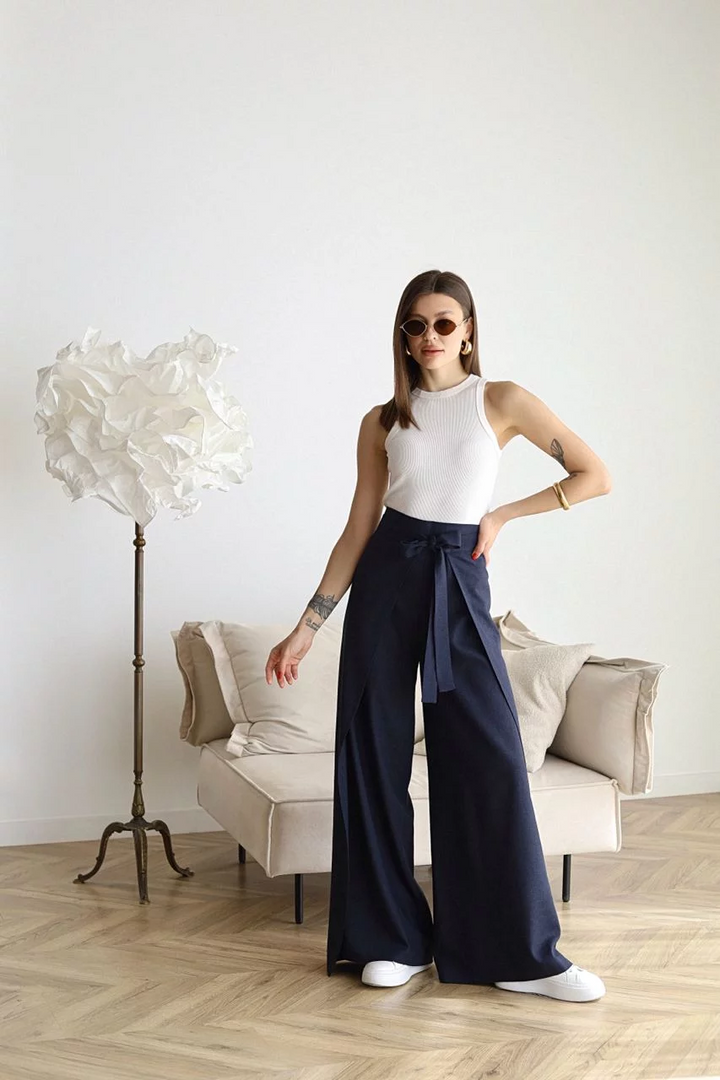 JULIANNA™ LOOSE FIT LINEN TROUSERS