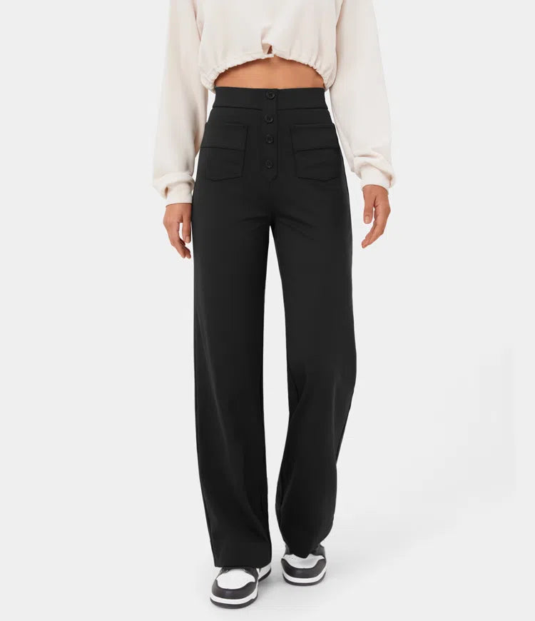 Grinta™ High Waisted Elastic Casual Pants