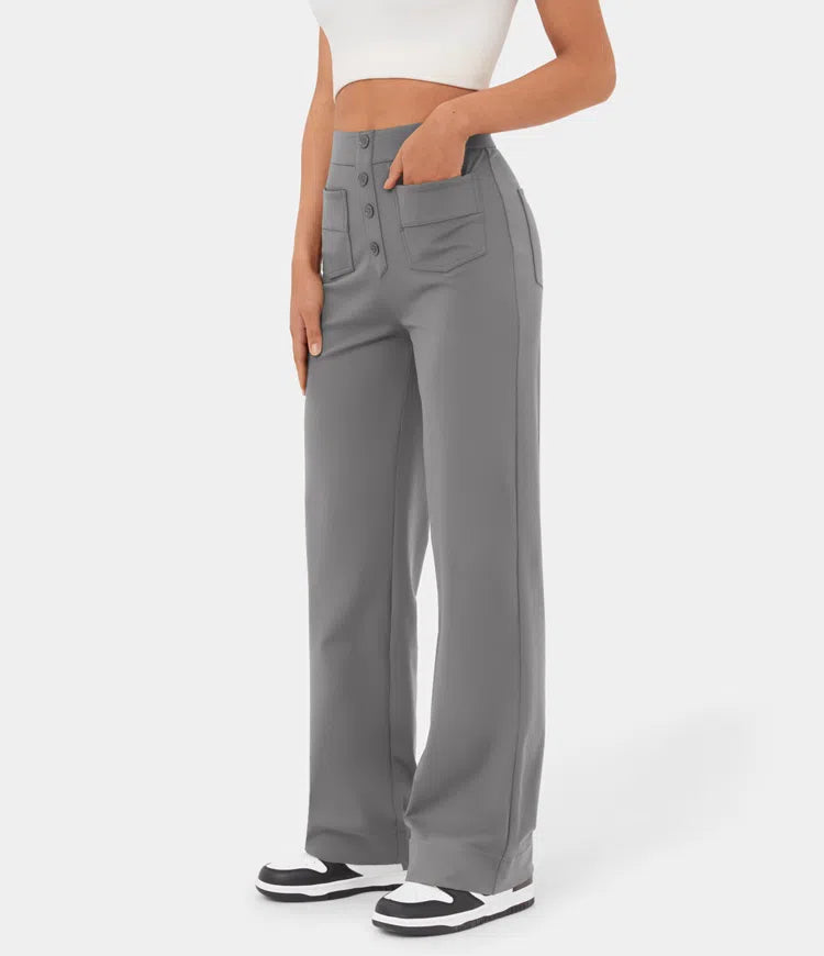 Grinta™ High Waisted Elastic Casual Pants