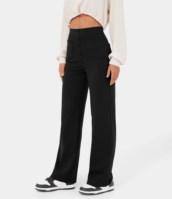 Grinta™ High Waisted Elastic Casual Pants