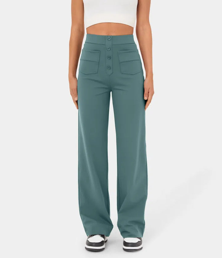 Grinta™ High Waisted Elastic Casual Pants