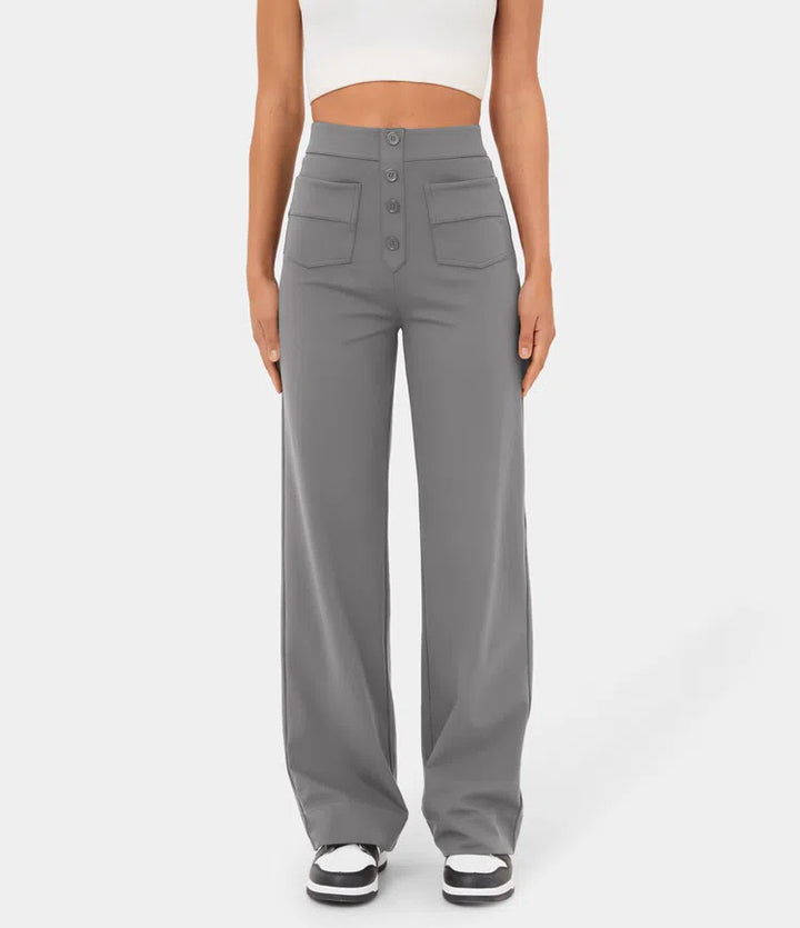 Grinta™ High Waisted Elastic Casual Pants