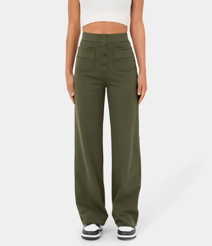 Grinta™ High Waisted Elastic Casual Pants