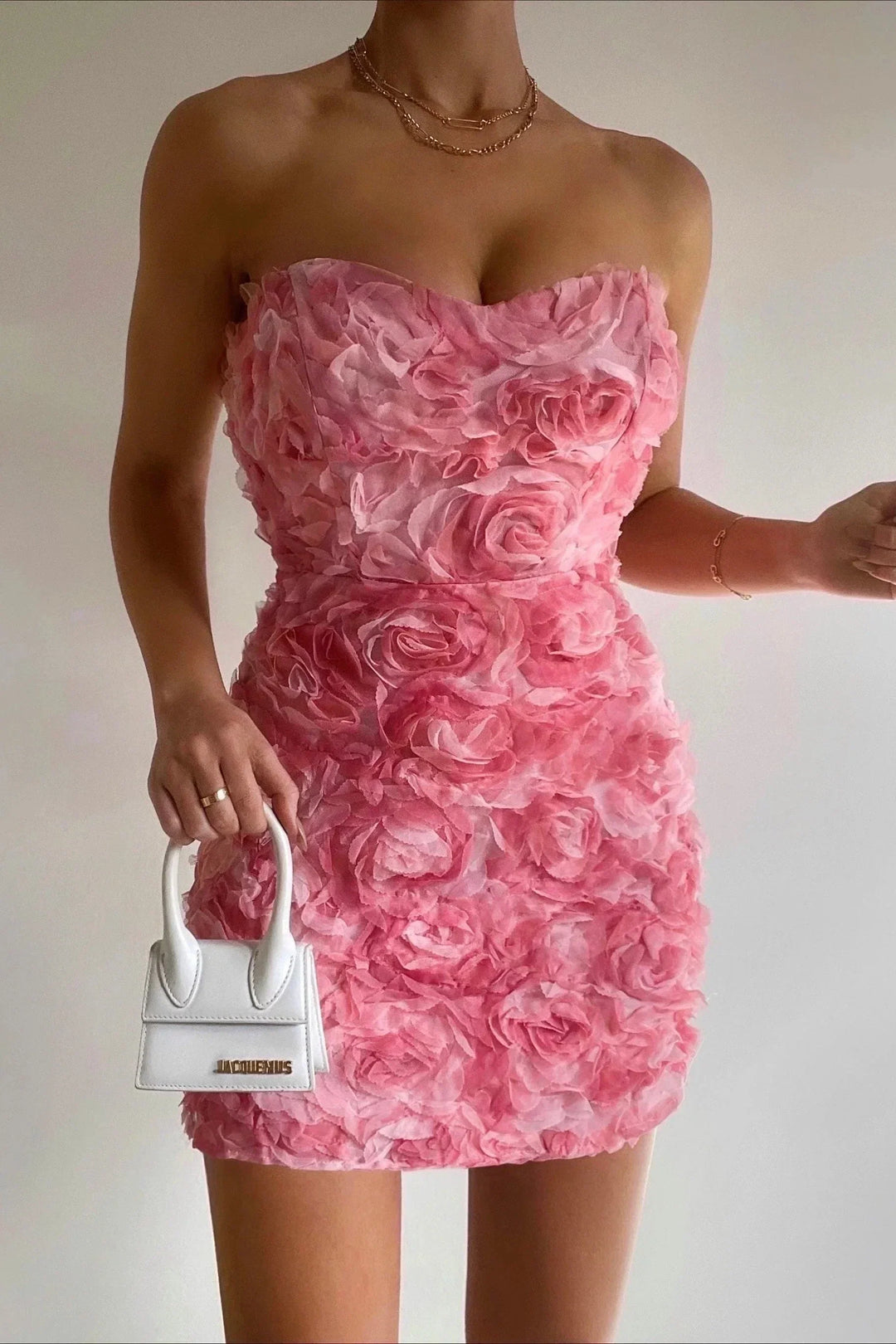 Rosabella - Strapless Rose Dress