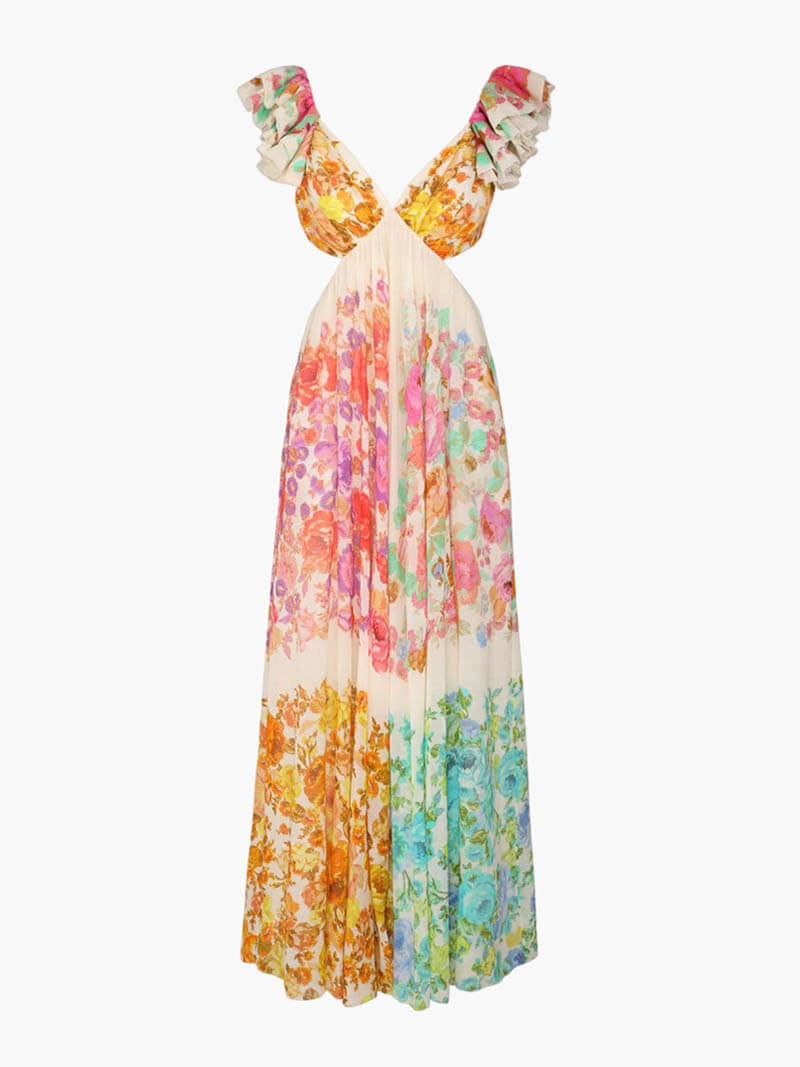 Cindy™ Maxi Printanera Dress