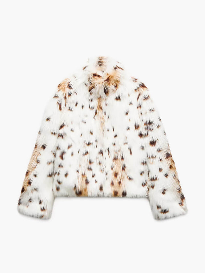 Serith - Leopard Print Fur Jacket