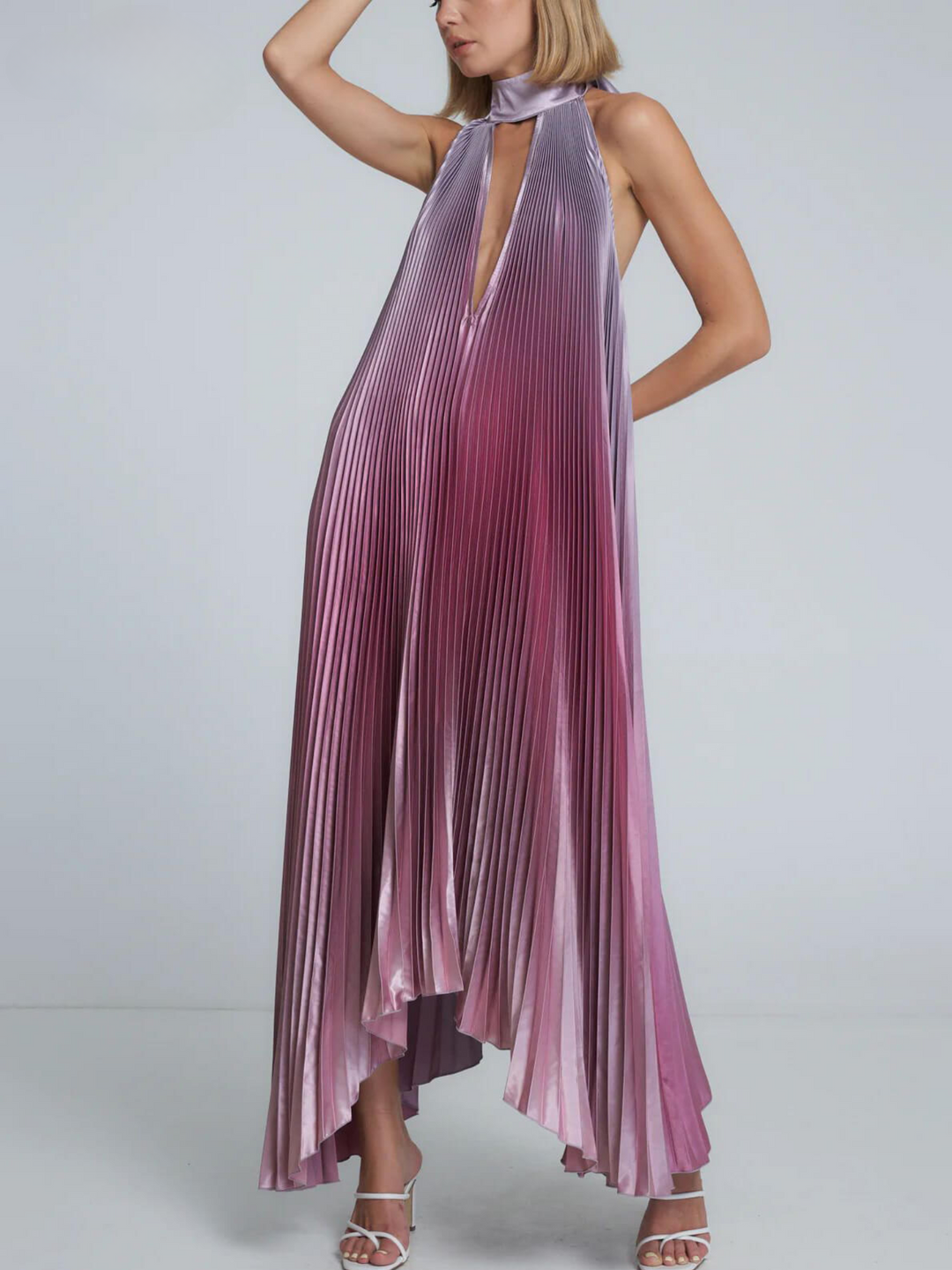 JANELLA™ Maxi Dress with Halter Neck