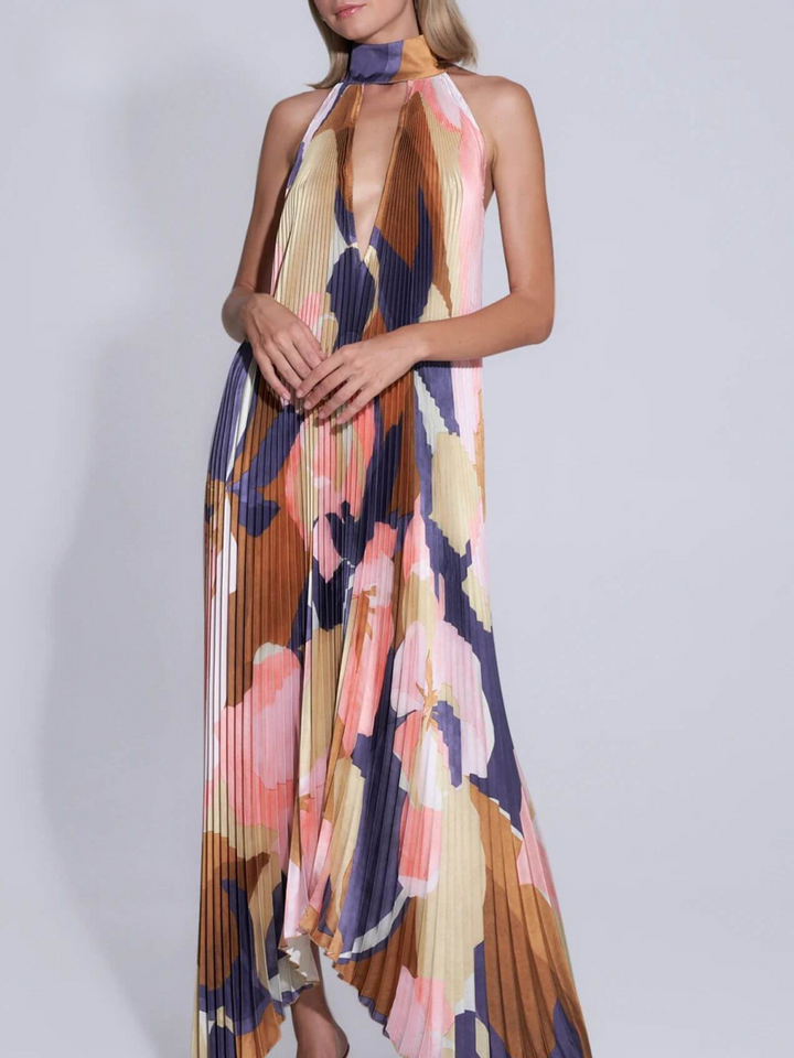 JANELLA™ Maxi Dress with Halter Neck