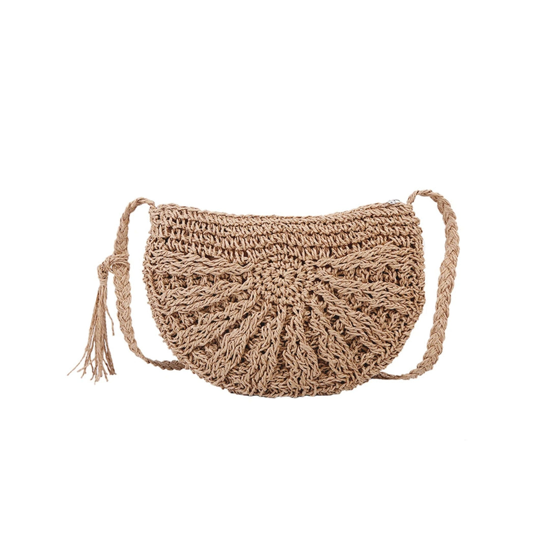 StraLook™ Straw effect shoulder bag