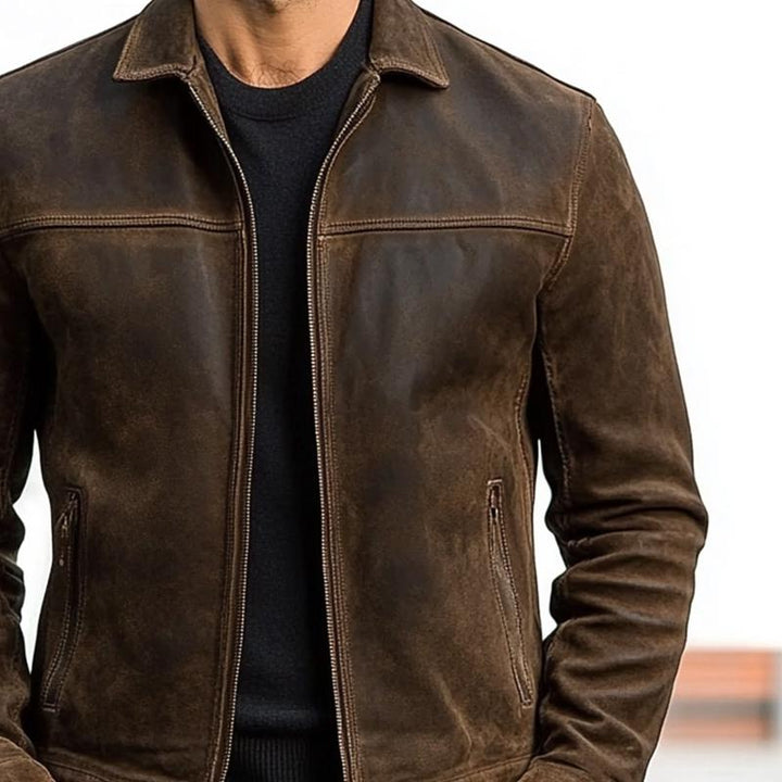 Titan Forge™ Zipper Leather Jacket