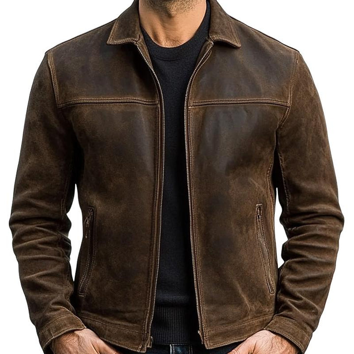 Titan Forge™ Zipper Leather Jacket